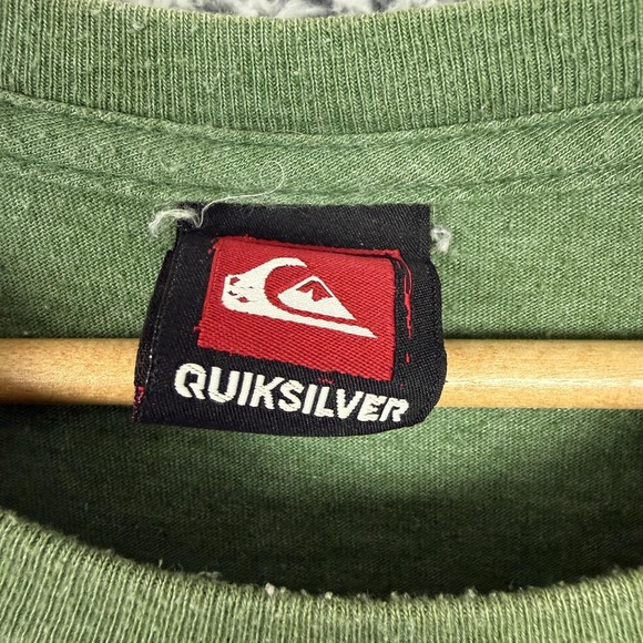Vintage Quiksilver Shirt Mens Extra Large Green Graphic Surf Tee Logo Y2K XL - Picture 5 of 11